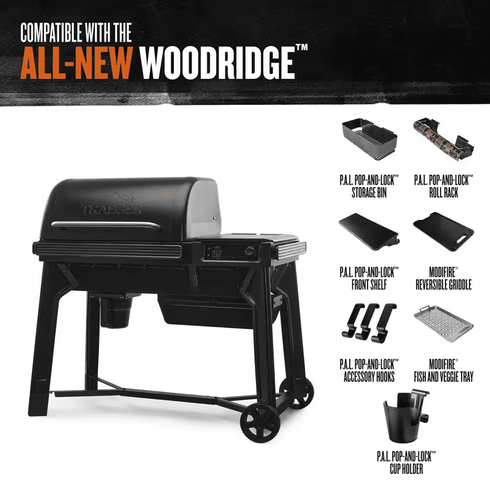 Woodridge Wi-Fi Pellet Grill and Smoker in Black - Image 10