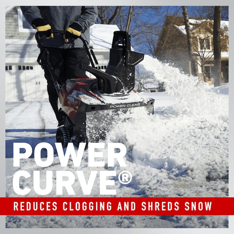 Power Clear 18-In Single-Stage Push with Auger Assistance Gas Snow Blower - Image 5