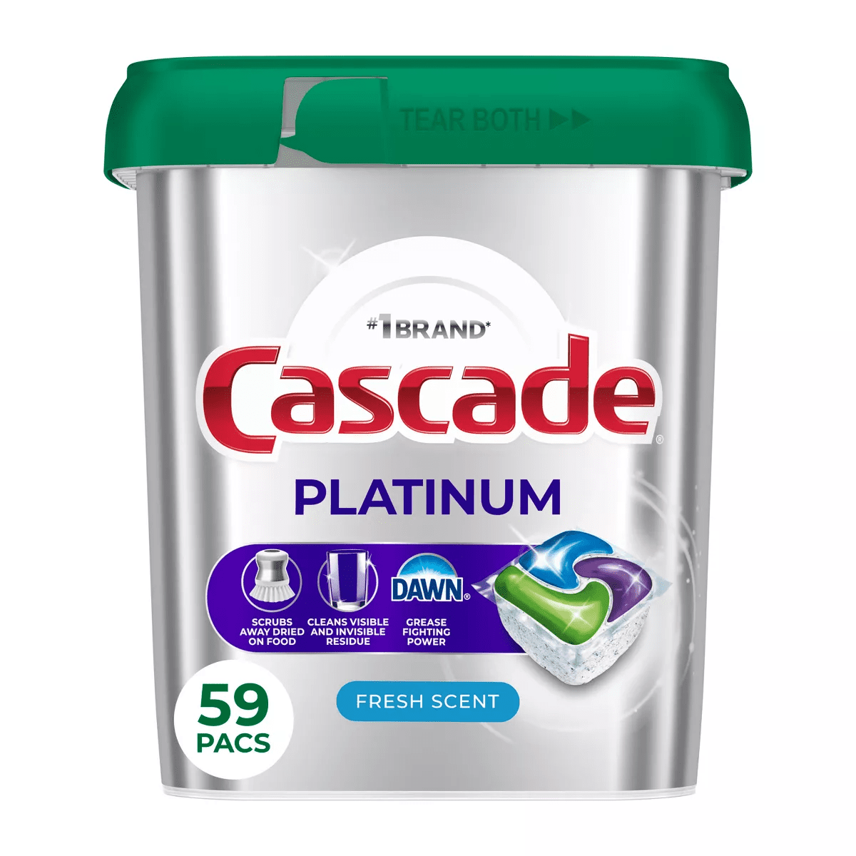Cascade Platinum Action Pacs Dishwasher Detergent - Fresh - Image 14