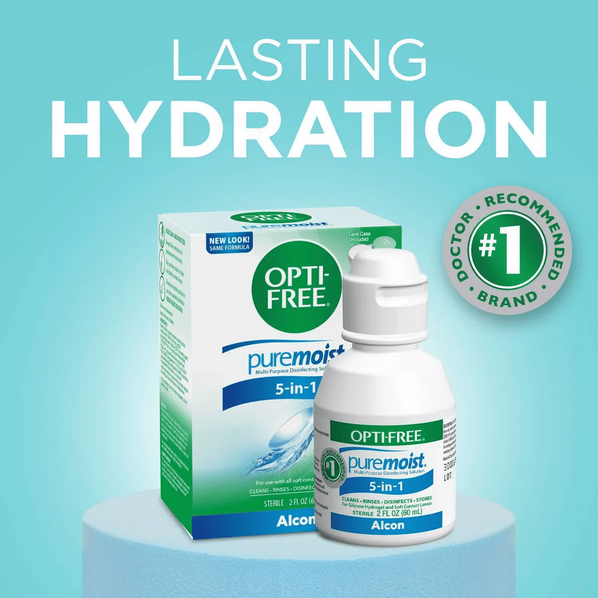 Opti-Free Puremoist Multi-Purpose Disinfecting Contact Lens Solution - 2 Fl Oz - Image 5