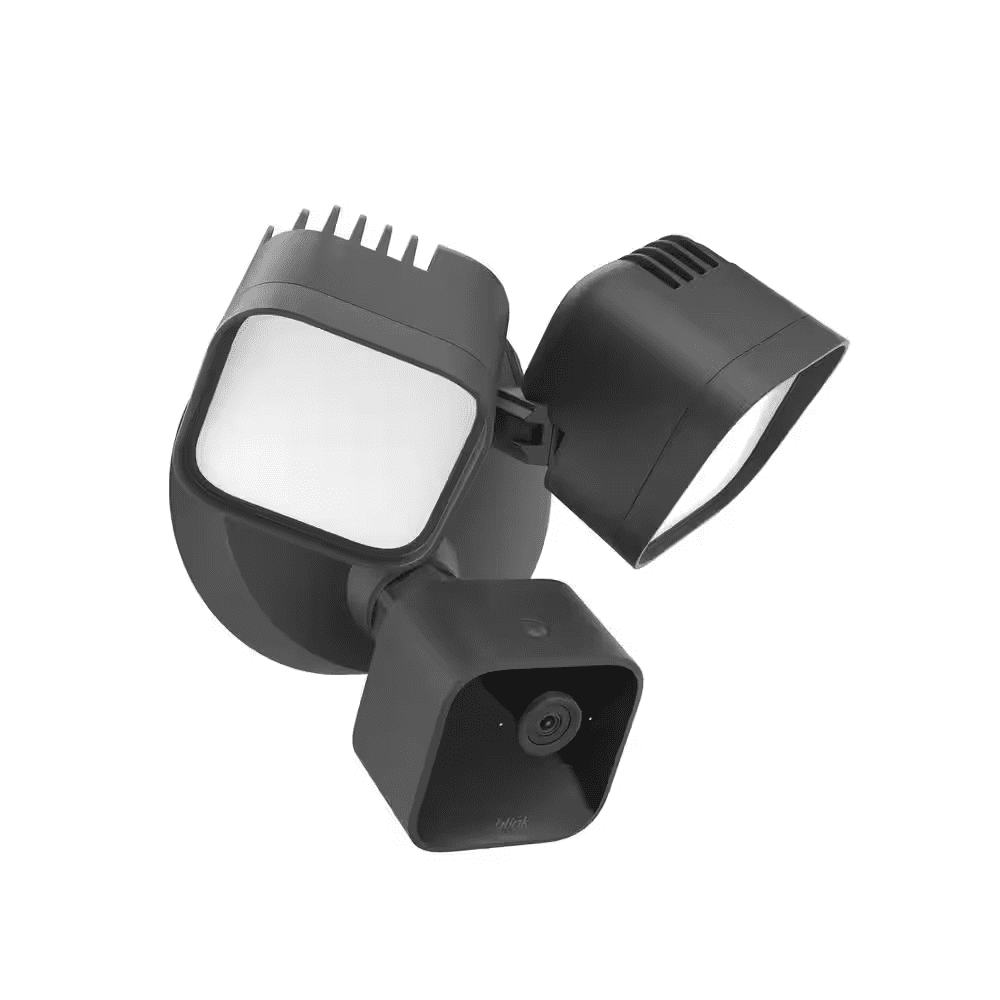 Wired Floodlight Camera - Smart Security Camera, 2600-Lumens, HD Works with Alexa - 1 Camera (Black) - Image 3