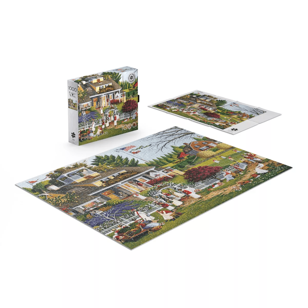 Buffalo Games Charles Wysocki Love Jigsaw Puzzle - 1000Pc: Cardstock Paperboard Puzzle for Problem Solving - Image 2