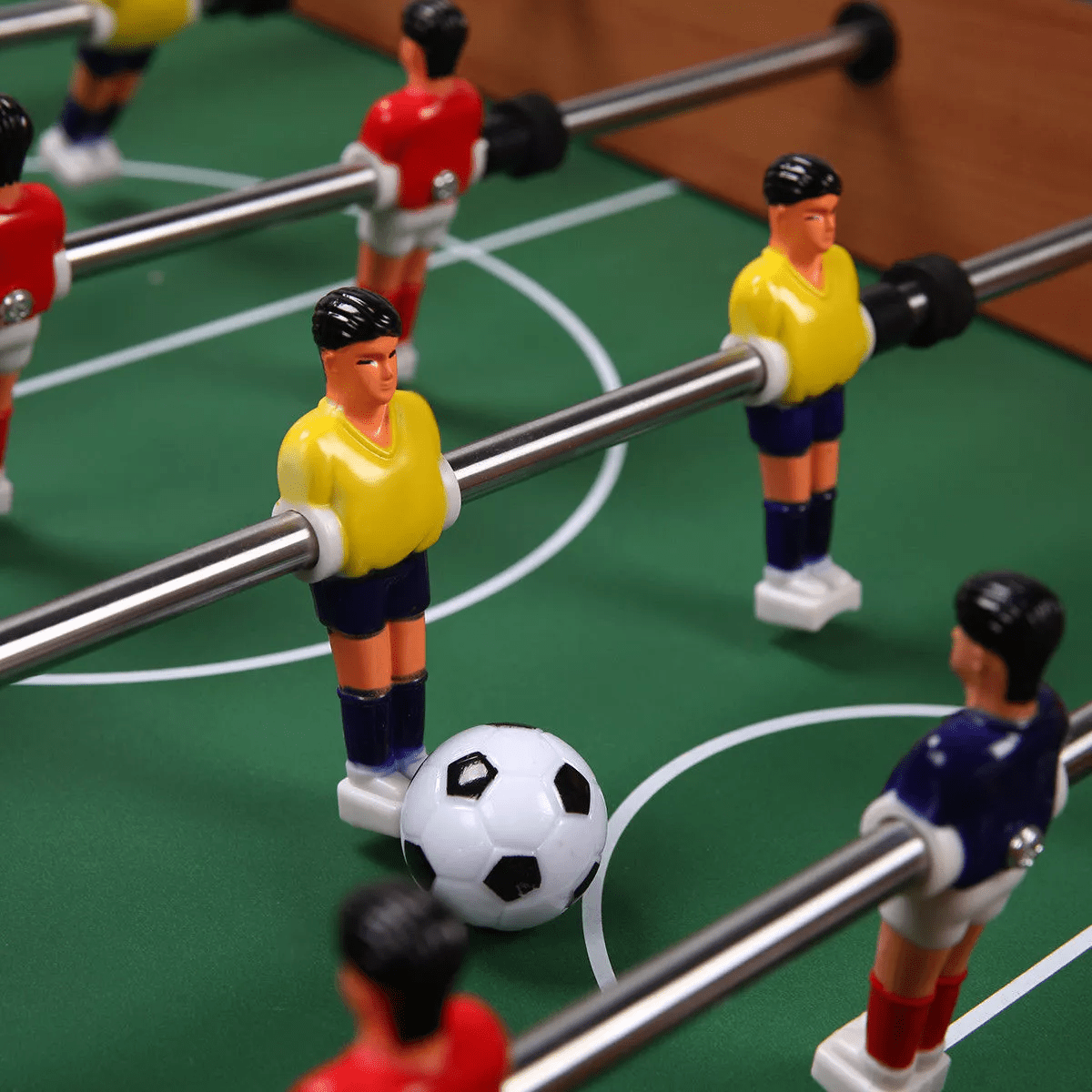 Costway 2 in 1 Table Game Air Hockey Foosball Table Christmas Gift for Kids Indoor Outdoor - Image 4