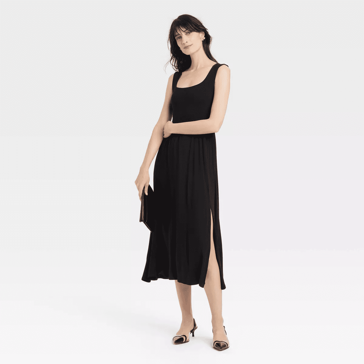 Women'S Knit Ballet Midi Shift Dress - Image 3