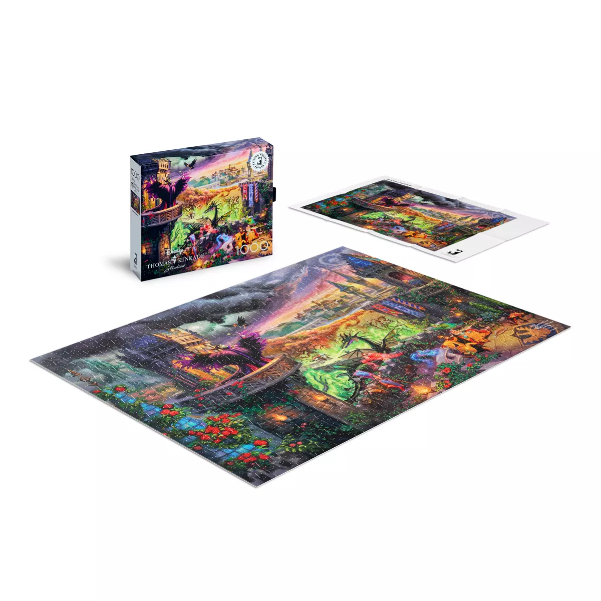 Silver Select Thomas Kinkade Disney Maleficent 1000Pc Puzzle: Fantasy Cardstock Jigsaw by Buffalo Games - Image 2