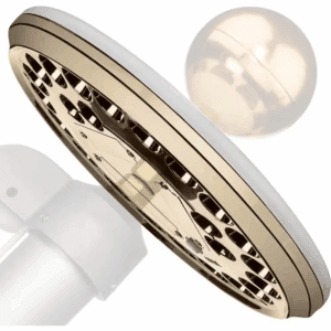 Luxury Gold 26 LED Solar Powered Waterproof Flag Pole Light Continuous Lighting for 12 Hours (Ball, Flag Not Included)