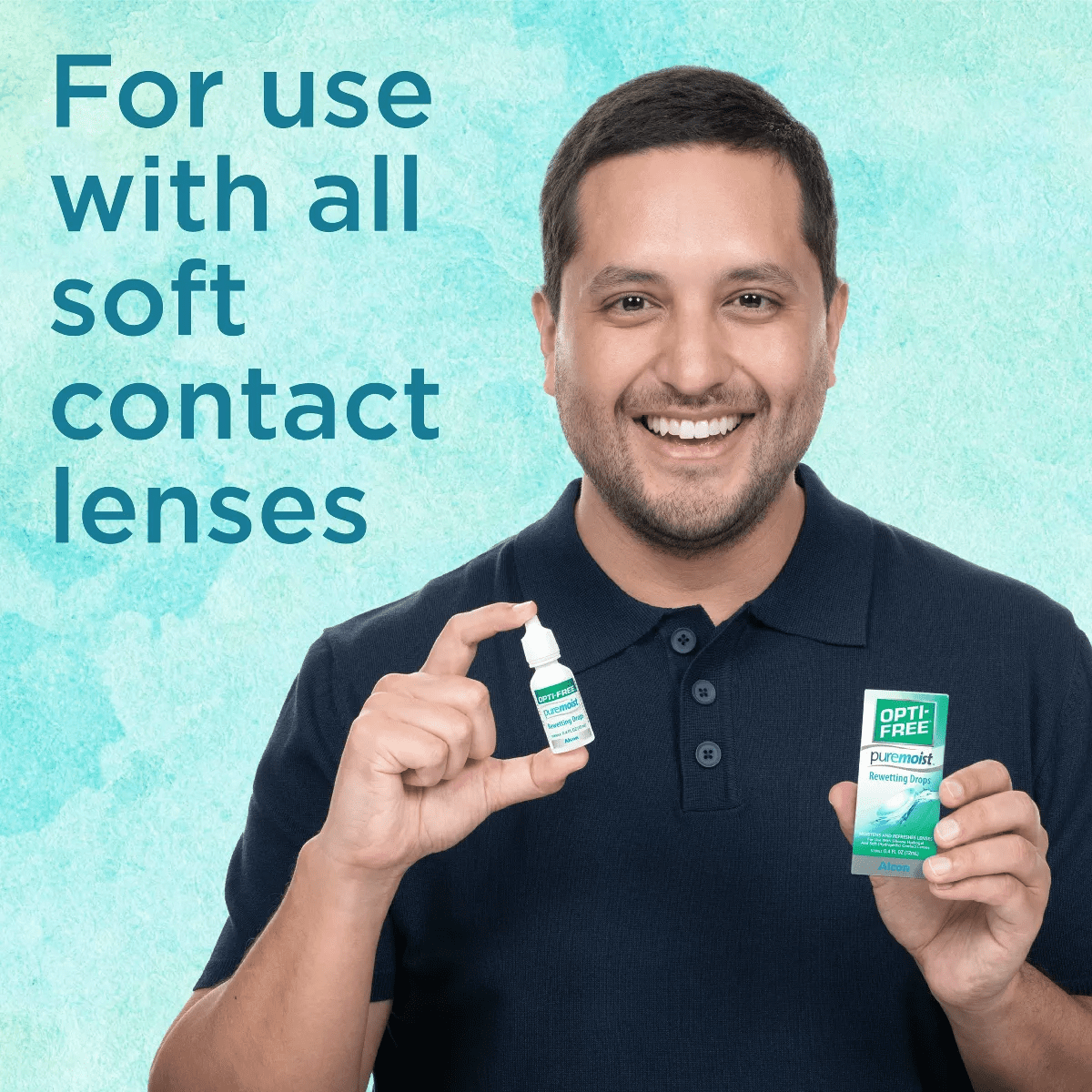 Opti-Free Puremoist Contact Lens Rewetting Drops - 0.4 Fl Oz - Image 3