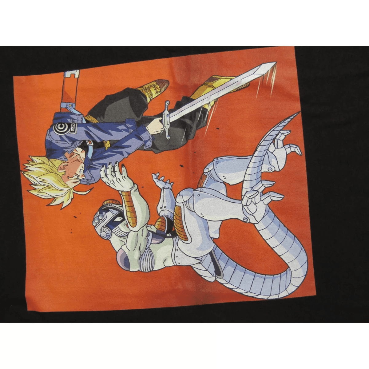 Dragon Ball Z Trunks and Frieza Character Group Black Graphic Tee - Image 2