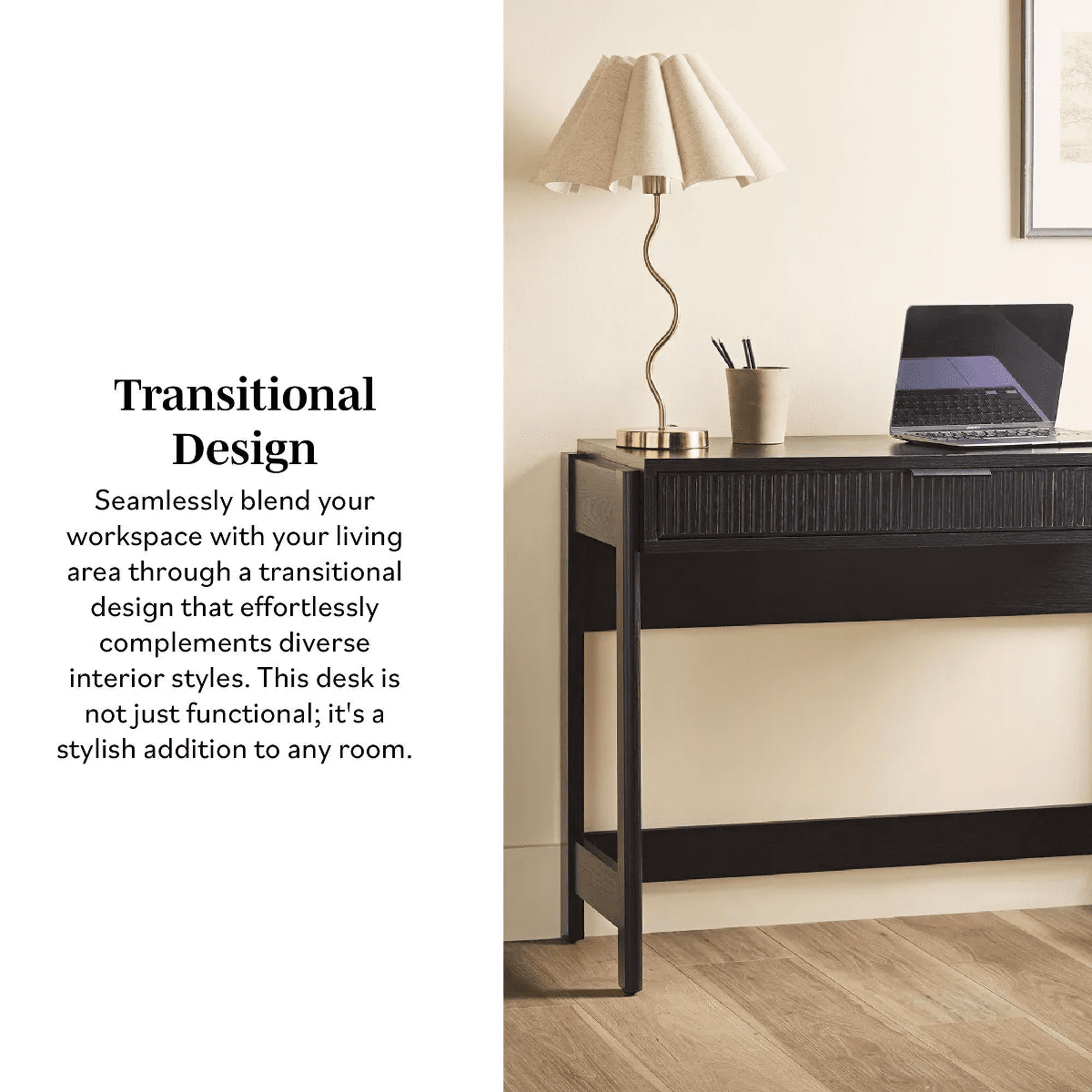 Saracina Home Fluted Writing Desk - Image 9