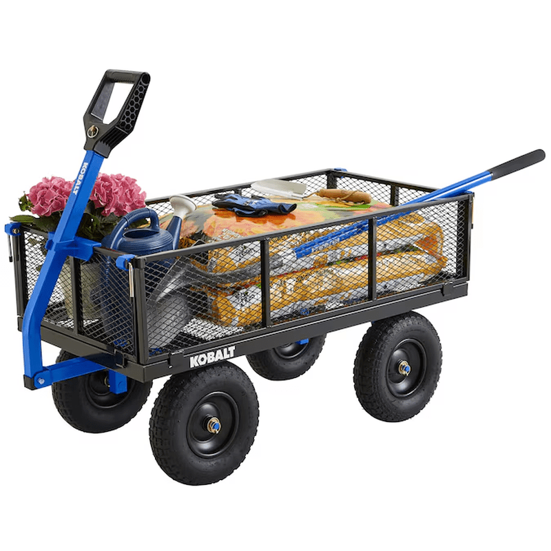 Heavy-Duty 6-Cu Ft Steel Yard Cart - Image 3