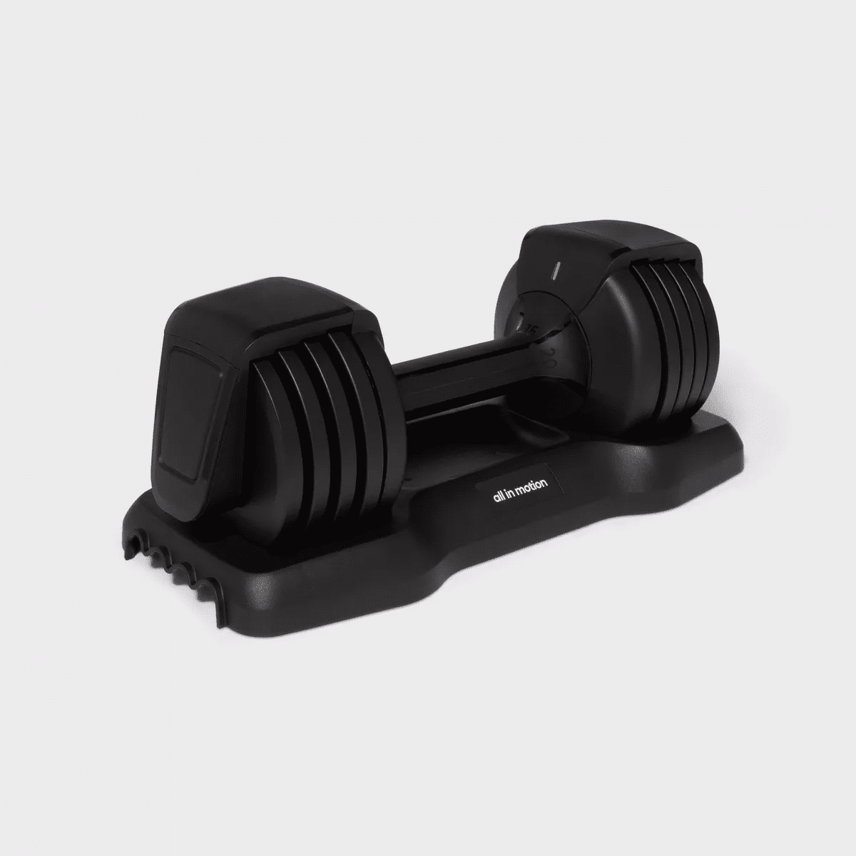 Adjustable Dumbbell 25Lbs - All in Motion™: Steel & Plastic, Single Piece