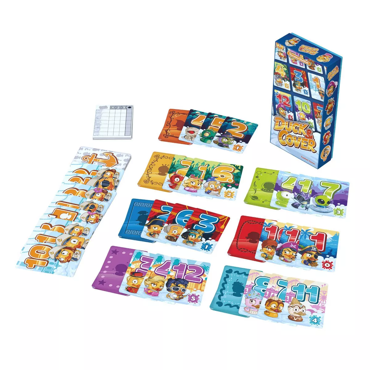 Asmodee Duck & Cover Card Game: Educational Numbers, Party Cards, 2-7 Players, Full Game Set - Image 4