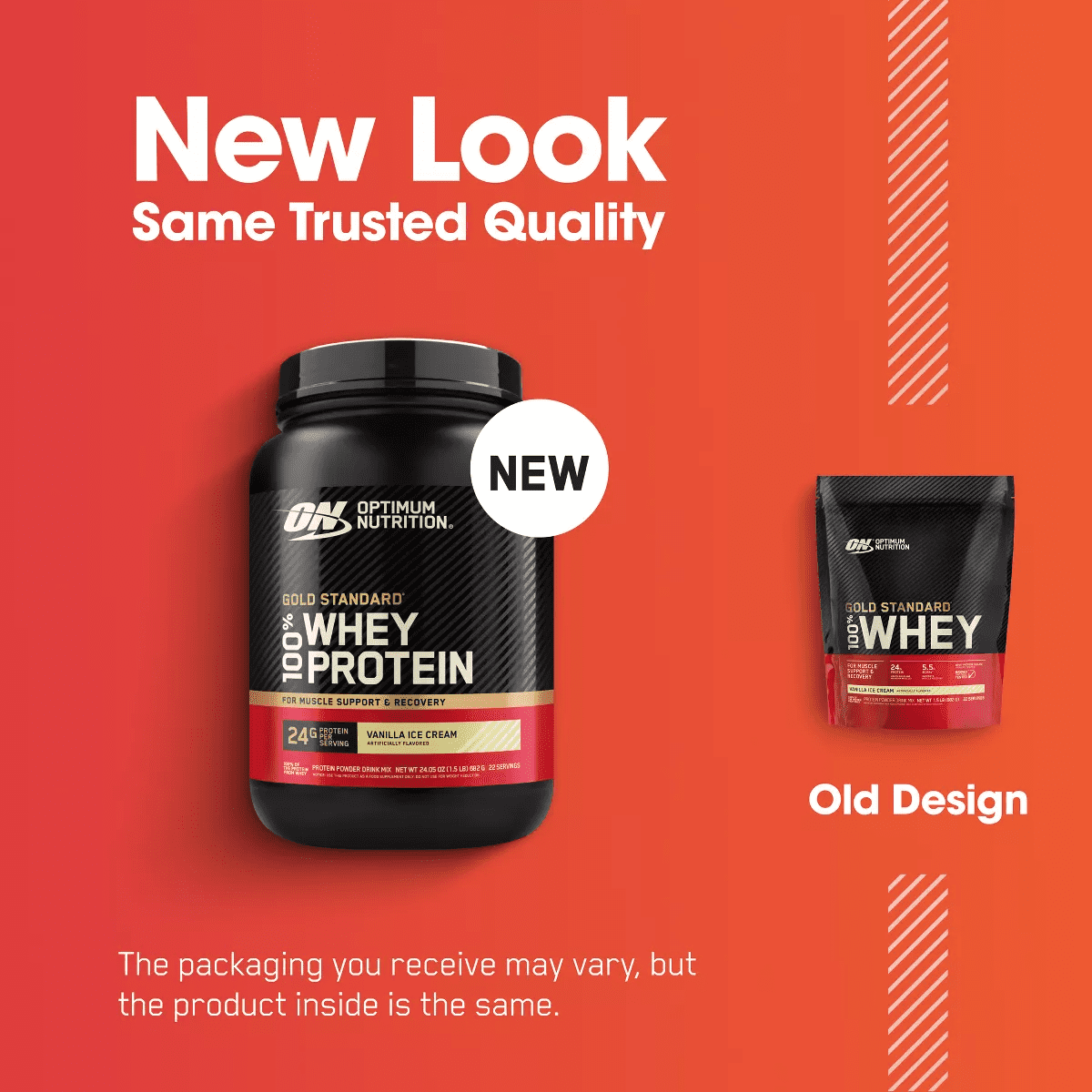 Optimum Nutrition Gold Standard 100% Whey Protein Powder - Vanilla Ice Cream - 22 Servings - 24Oz - Image 10