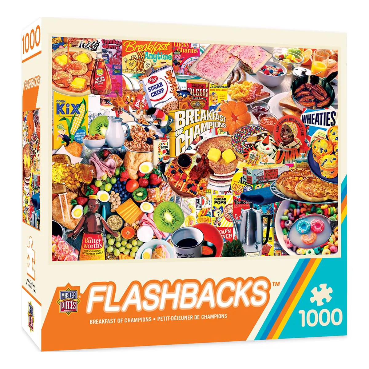 Masterpieces Inc Flashbacks Breakfast of Champions 1000 Piece Jigsaw Puzzle - Image 2