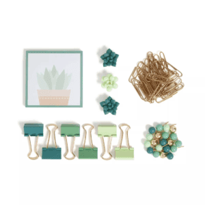 U Brands 65Ct Office Accessories Kit with Sticky Notepad Succulents