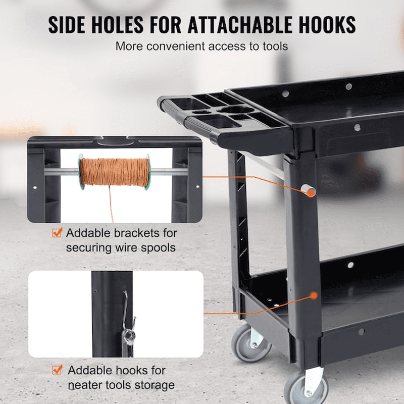 33.46-In Shelf 550-Lb Capacity Utility Cart - Image 6