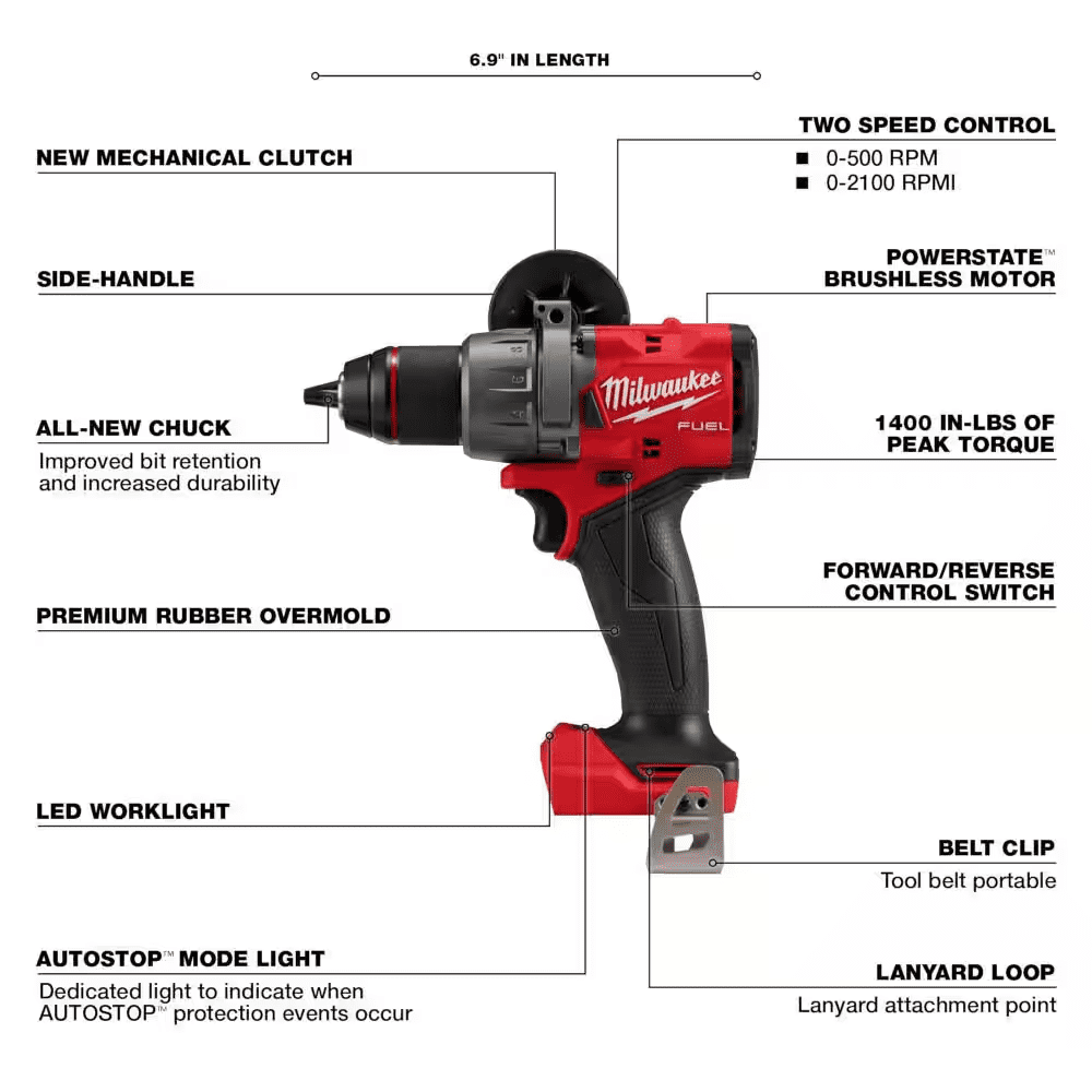 M18 FUEL 18V Lithium-Ion Brushless Cordless Combo Kit (7-Tool) with 1/2 In. Impact Wrench W/ Friction Ring - Image 4
