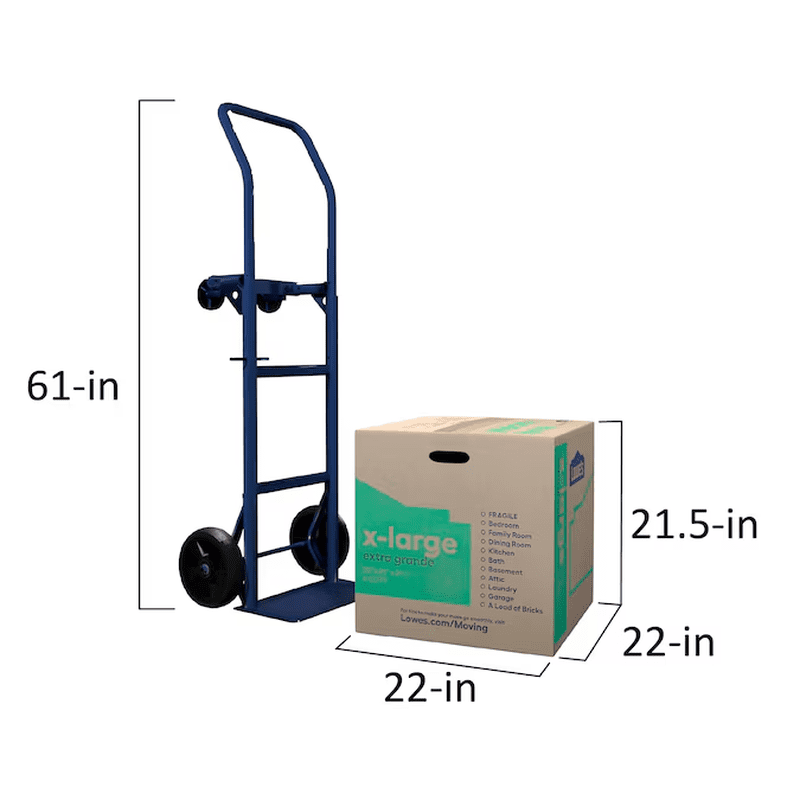 22-In W X 21.5-In H X 22-In D Classic X-Large Cardboard Moving Box with Handle Holes - Image 8