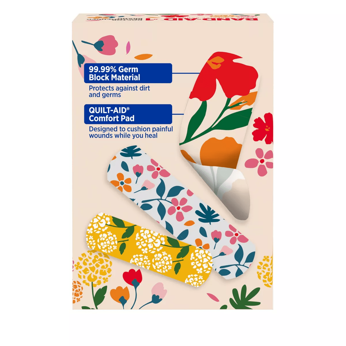 Band-Aid Brand Flexible Fabric Bandages - Wildflower - Assorted Sizes - 30 Ct - Image 2