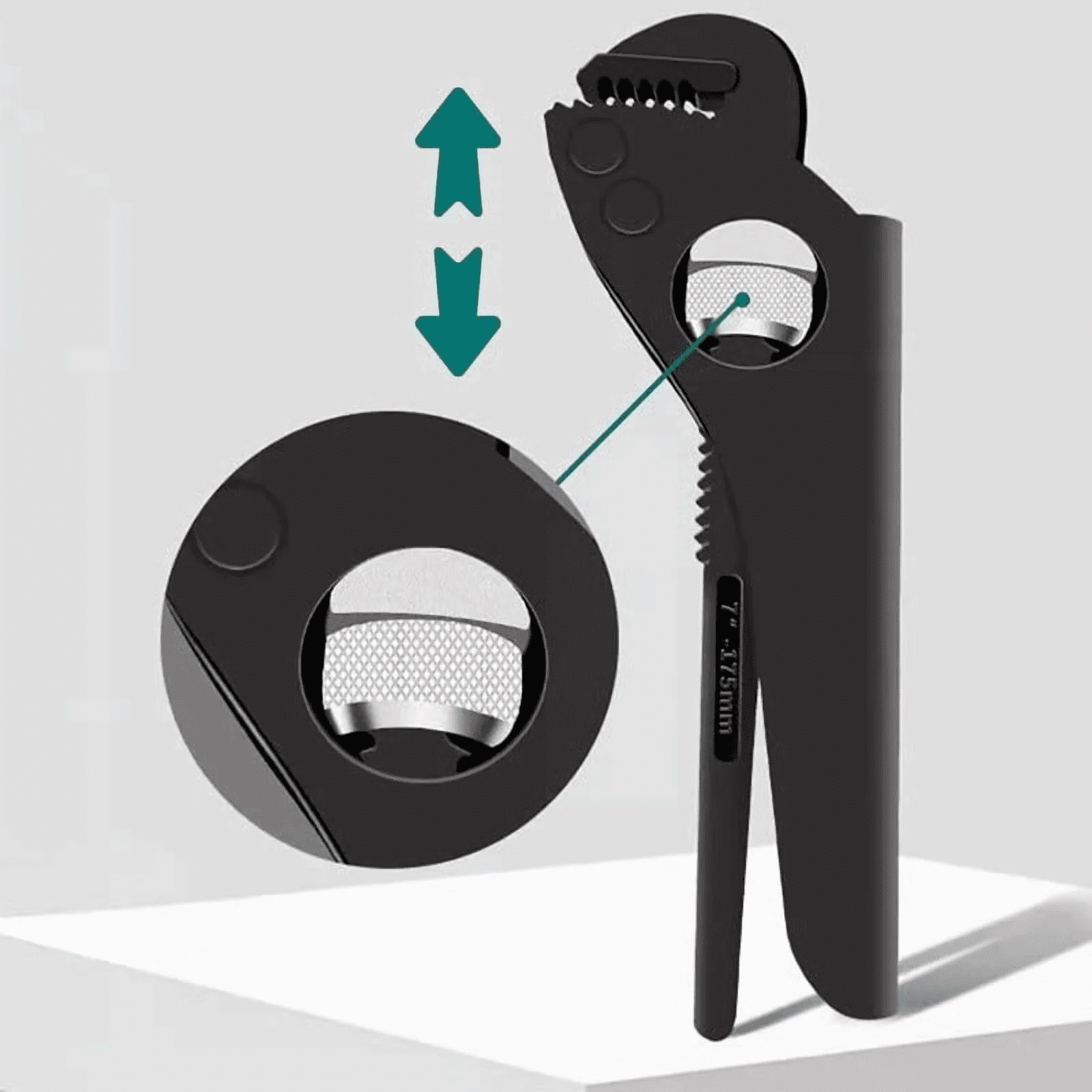 Adjustable Multi-Functional Pipe Wrench, 7-12 Inch Industrial Grade Steel Tool for Plumbing and Car Repairs - Image 4