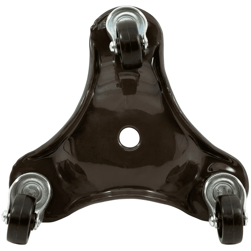 200-Lb Capacity 3 -Wheel Brown Plastic Dolly - Image 5