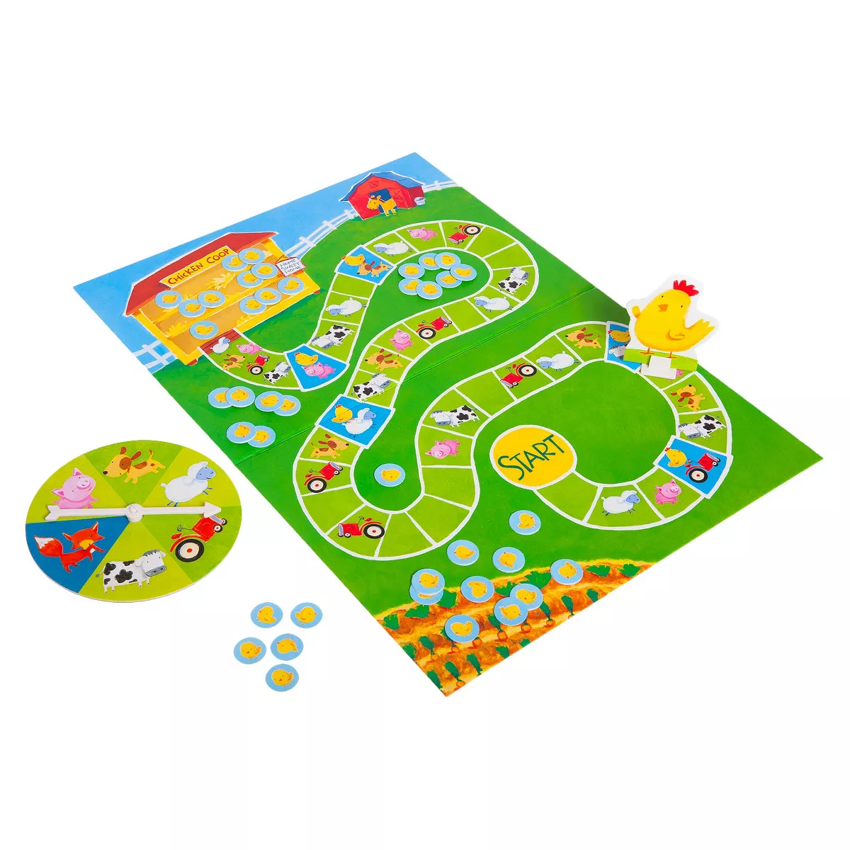 Count Your Chickens! Board Game: Peaceable Kingdom Toddler Educational Play, Social & Fine Motor Skills, 2-4 Players - Image 3
