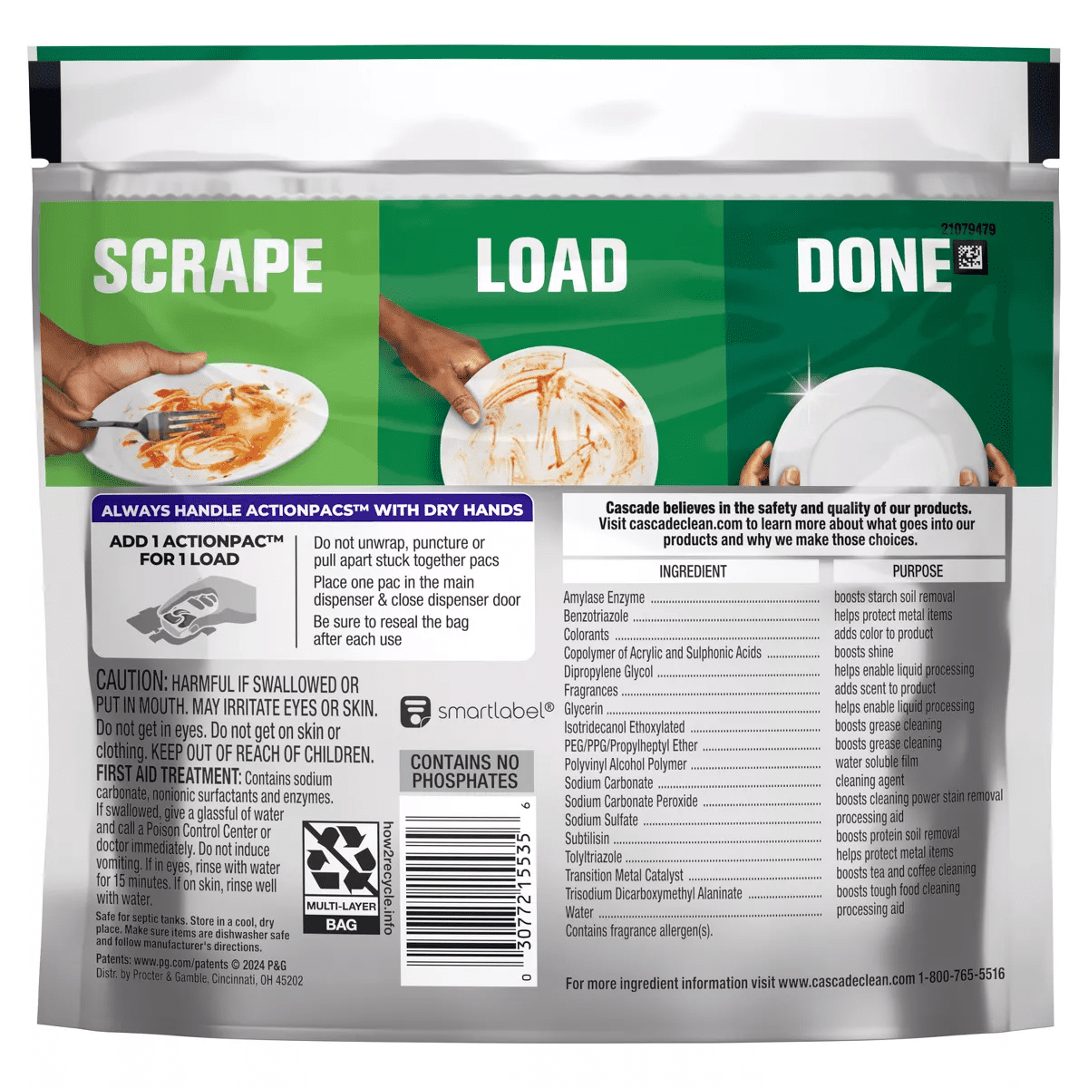 Cascade Platinum Action Pacs Dishwasher Detergent - Fresh - Image 10