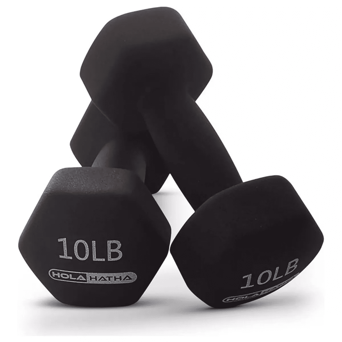 Holahatha 3, 5, 8, 10 & 12 Pound Neoprene Dumbbell Weight Set with Storage Rack - Image 8