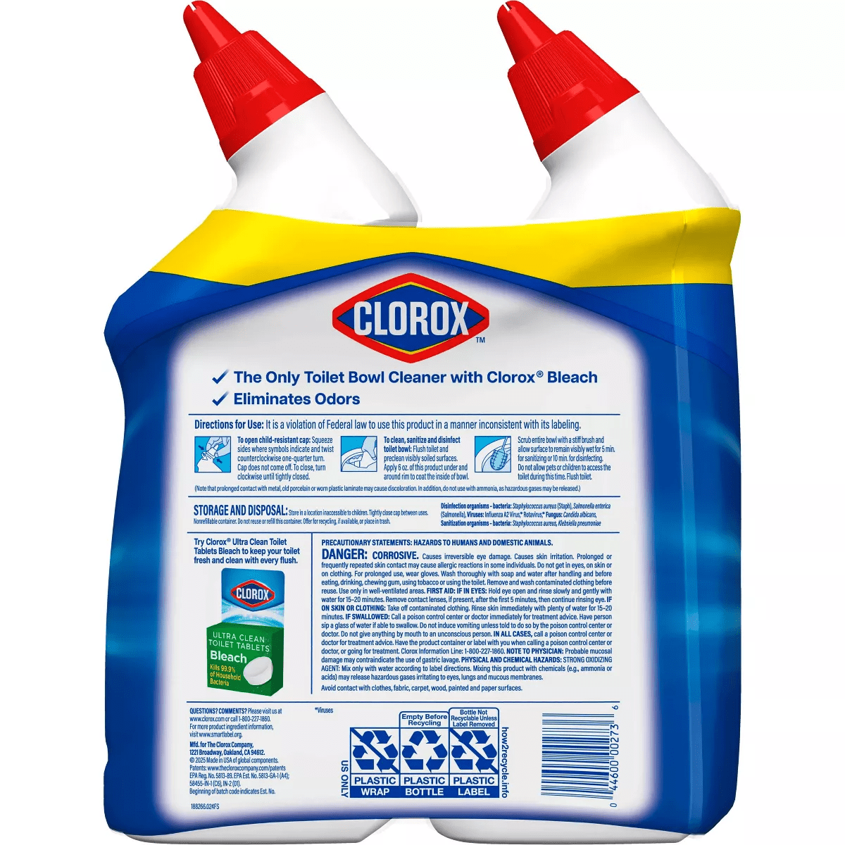 Clorox Rain Clean Toilet Bowl Cleaner with Bleach - 24Oz/2Ct - Image 13