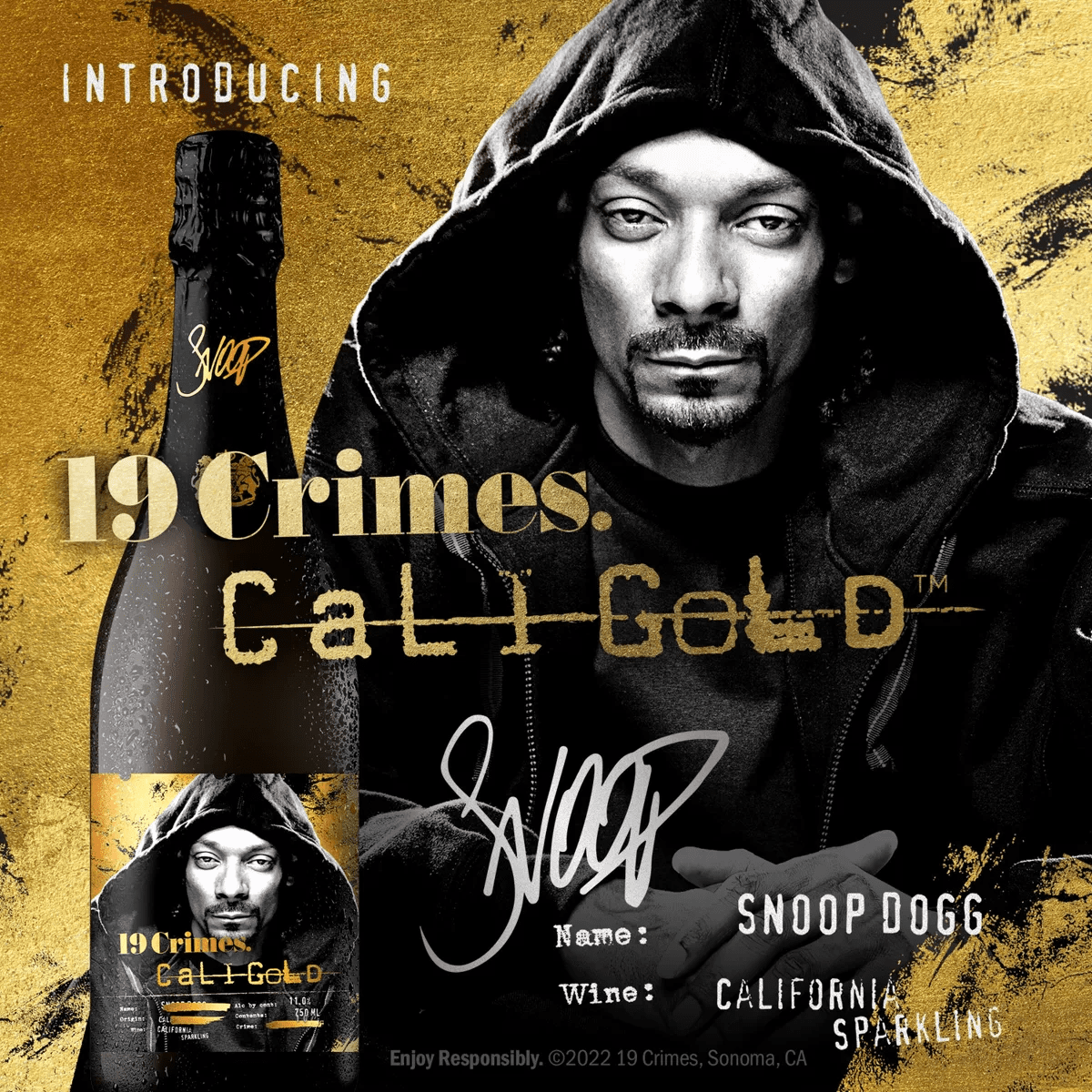 19 Crimes Snoop Dogg Cali Gold Wine - 750Ml Bottle - Image 5