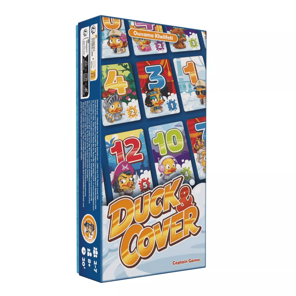 Asmodee Duck & Cover Card Game: Educational Numbers, Party Cards, 2-7 Players, Full Game Set - Image 2