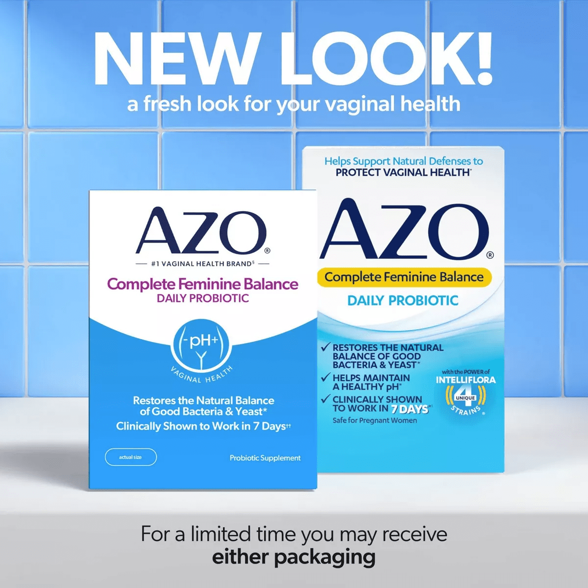 AZO Complete Feminine Balance, Daily Probiotic for Women, Supports Vaginal Health Capsules - 30Ct - Image 3