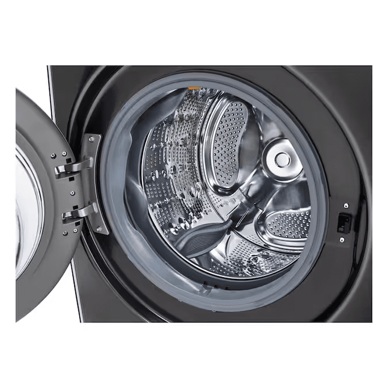 Turbowash 360 High Efficiency Stackable Medium ( 4.5-Cu Ft ) Front-Load Washer with Steam Cycle ( Black Steel ) - Image 9