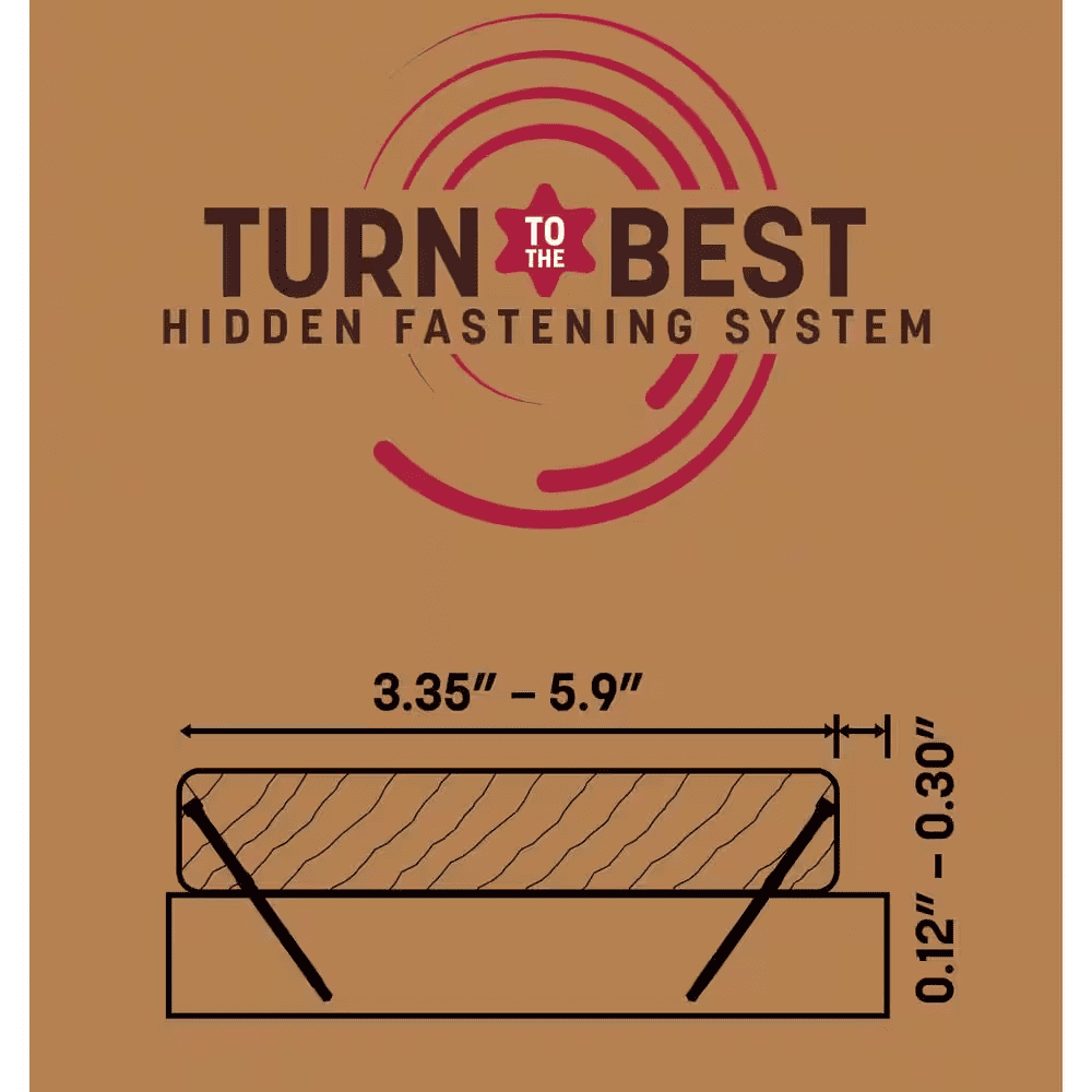 #9 X 2-3/8 In. Star Drive Exterior Coated Trim Head Deck Elite Hidden Fastener Deck Screw (100-Pack) - Image 4