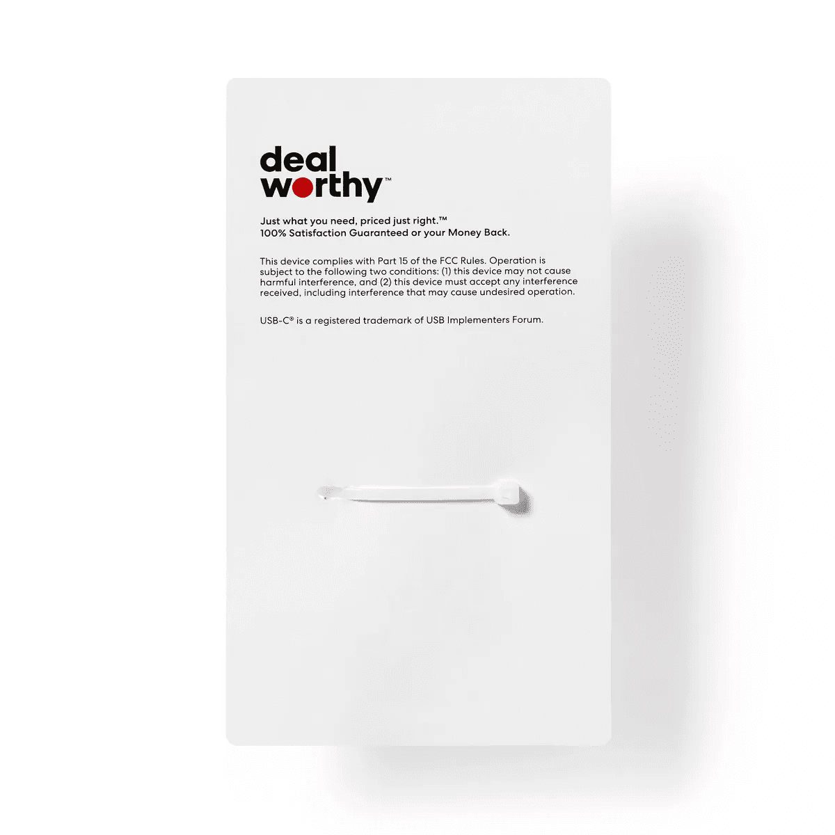 Single Port 20W USB-C Wall Charger - Dealworthy™ White - Image 3