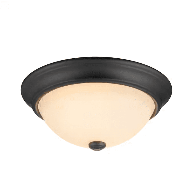 2 -Light 13-In Gloss Bronze Flush Mount Light 2 -Pack - Image 9