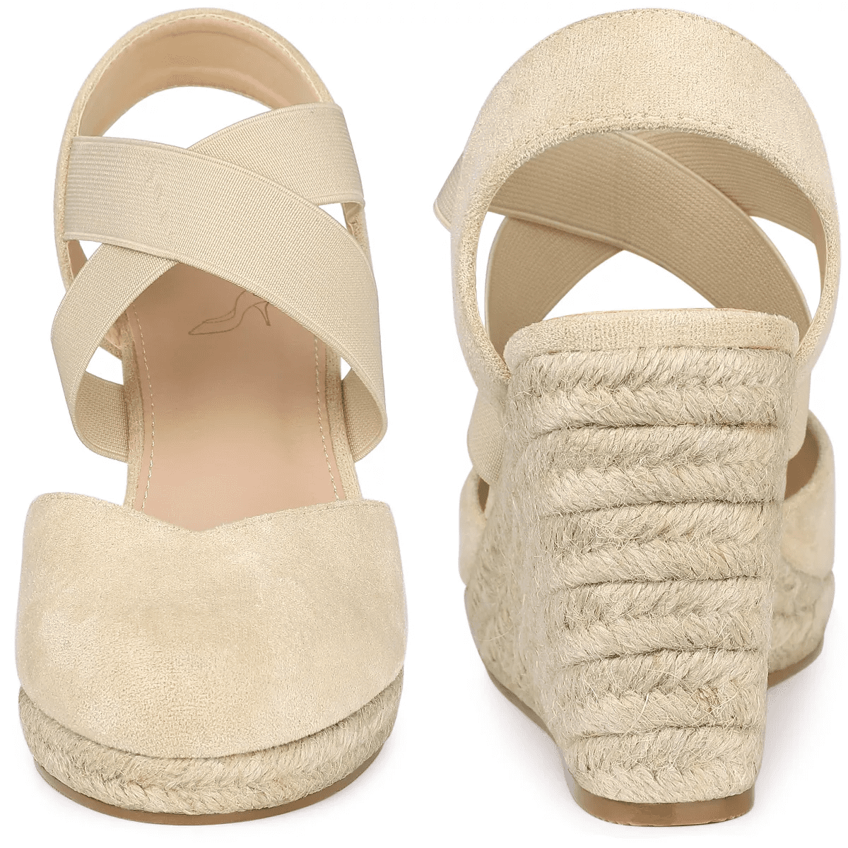 Perphy Women'S Braided Upper Platform Closed Toe Espadrille Wedge Heel Sandals - Image 3