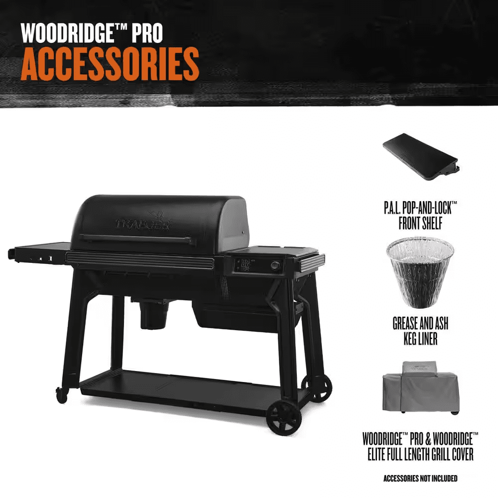 Woodridge Pro Wi-Fi Pellet Grill and Smoker in Black - Image 11