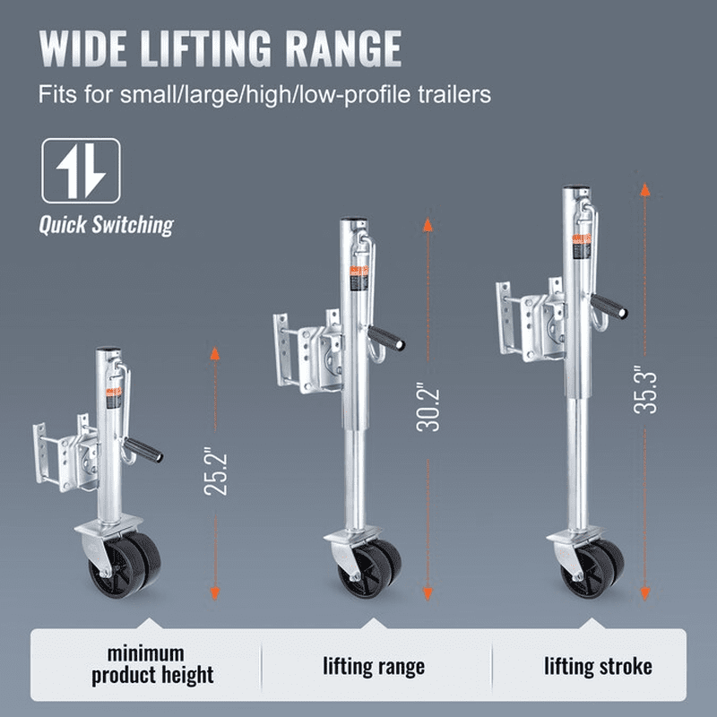 Silver 0.9-Ton Steel Forklift Jack - Image 5
