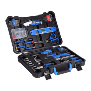 158 -Piece Blue Household Tool Set with Folding Case