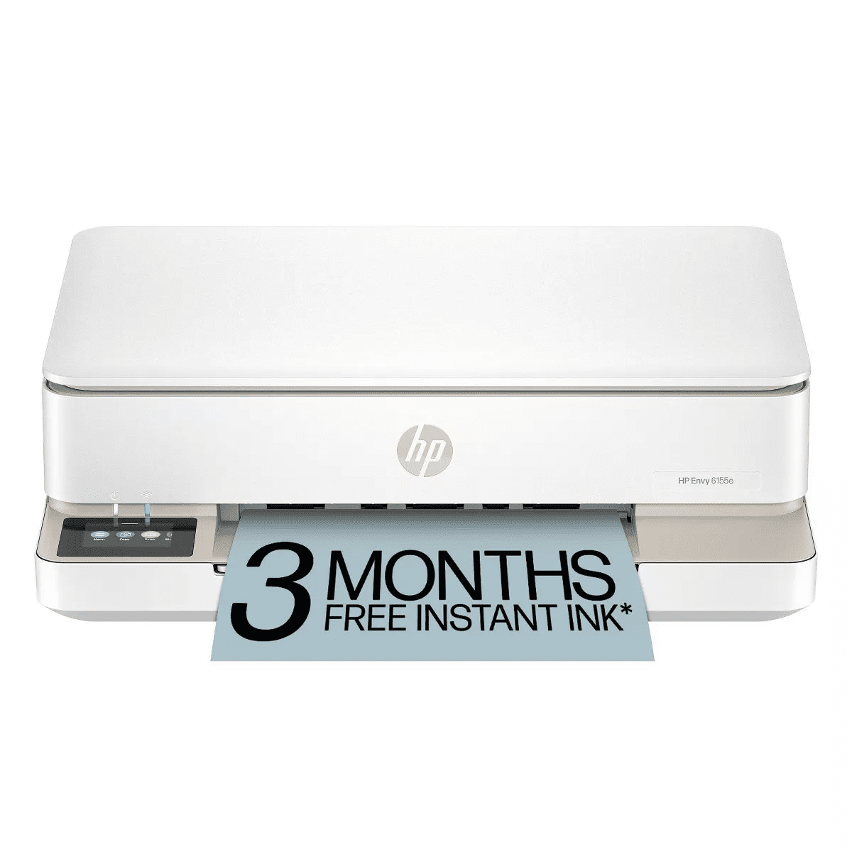 HP Envy 6155E Wireless All-In-One Color Printer Scanner Copier with 3 Months Free Instant Ink (714L5A): USB, Wi-Fi, 1200X1200 DPI