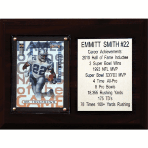 Emmitt Smith Dallas Cowboys 6'' X 8'' Plaque