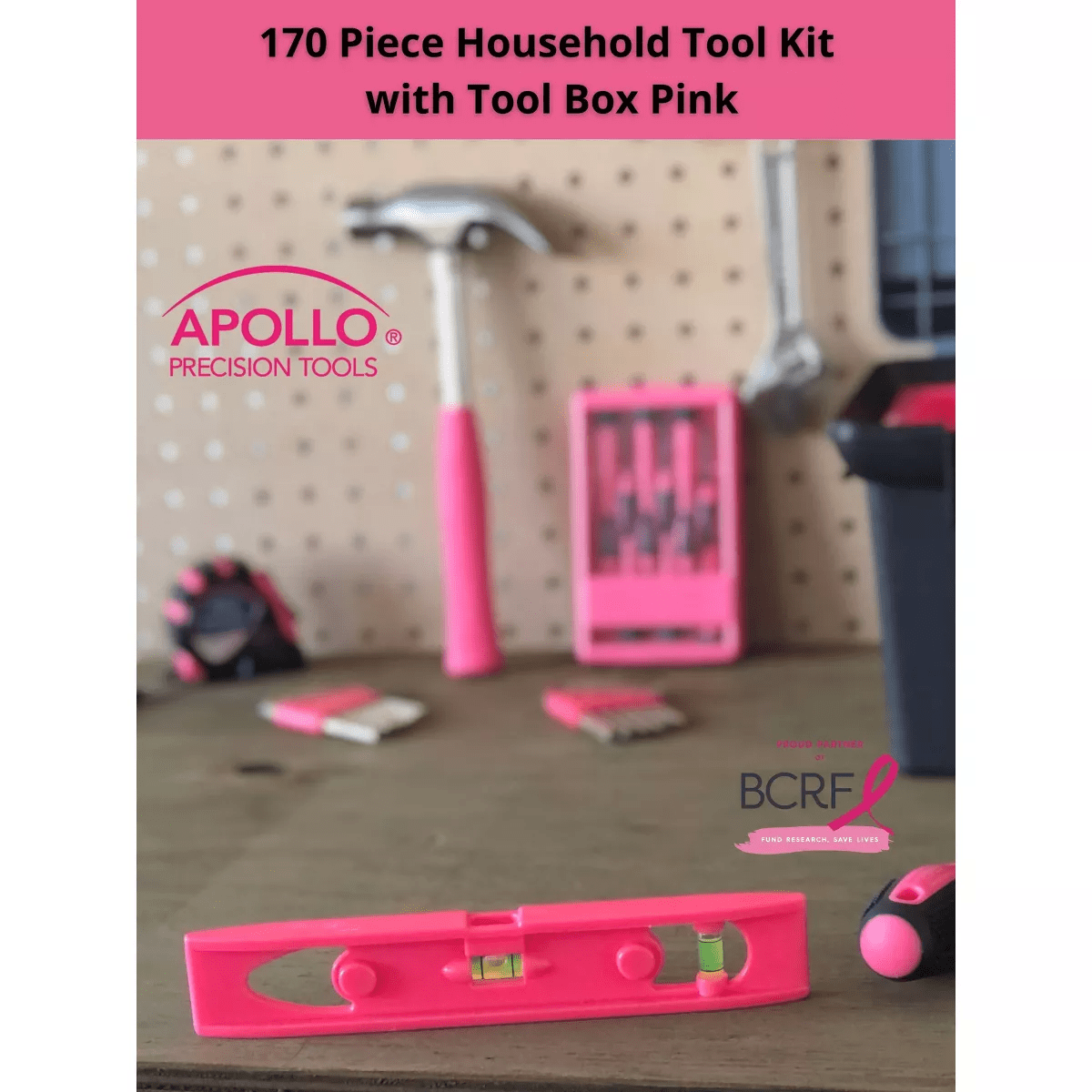 Apollo Tools 170Pc Household Tool Kit with Tool Box - Image 7