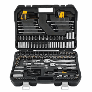 1/4 In., 3/8 In., and 1/2 In. Drive Polished Chrome Mechanics Tool Set (200-Piece)