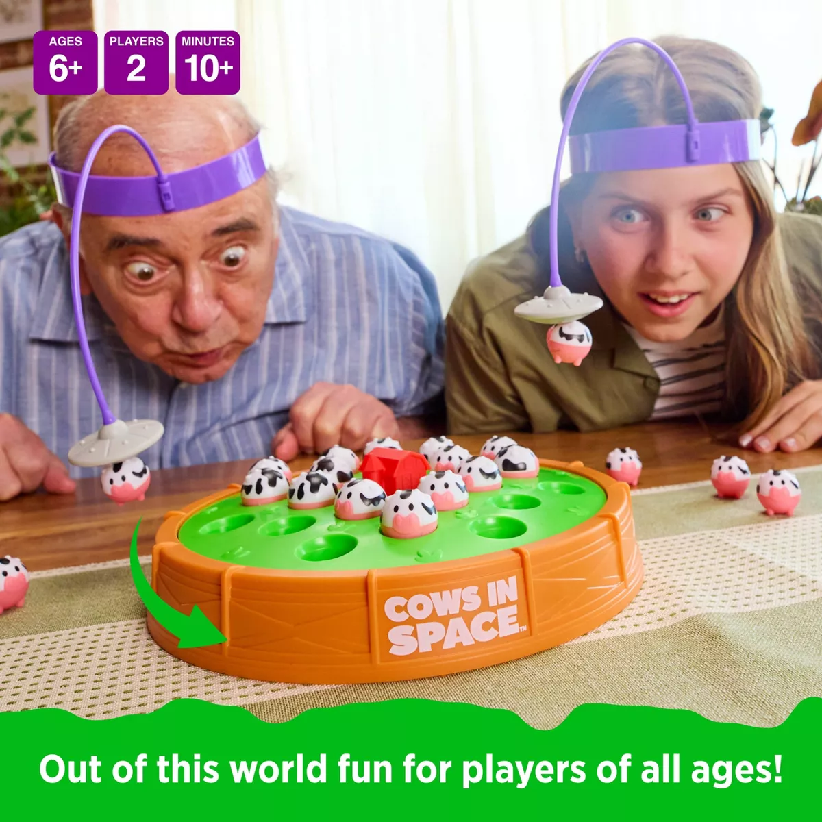 Cows in Space by What Do You Meme?: Educational Electronic Board Game, Animals & Fine Motor Skills, 2 Players - Image 4