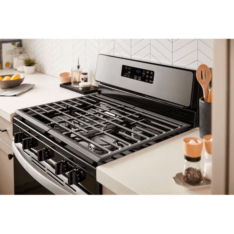 30-In 5 Burners 5.1-Cu Ft Freestanding Natural Gas Range ( Stainless Steel ) - Image 10