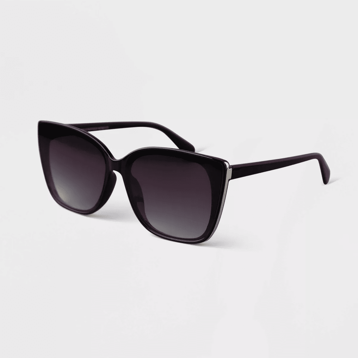 Women'S Metal Oversized Cateye - a New Day™ Black: Maximum UV Protection, Recycled Plastic & Metal Frame - Image 2