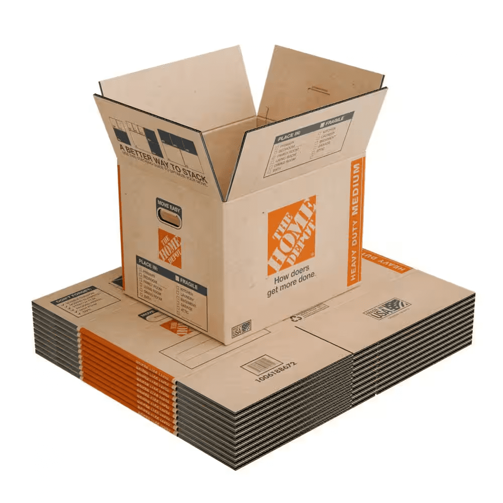 20 In. L X 16 In. W X 15 In. D Heavy-Duty Medium Moving Shipping and Packing Box with Handles (10-Pack) - Image 4