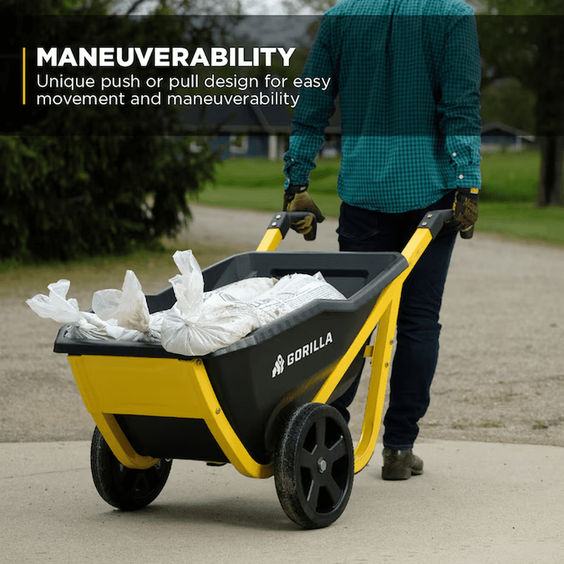 Evolution Yard Cart 7-Cu Ft Poly Yard Cart - Image 6