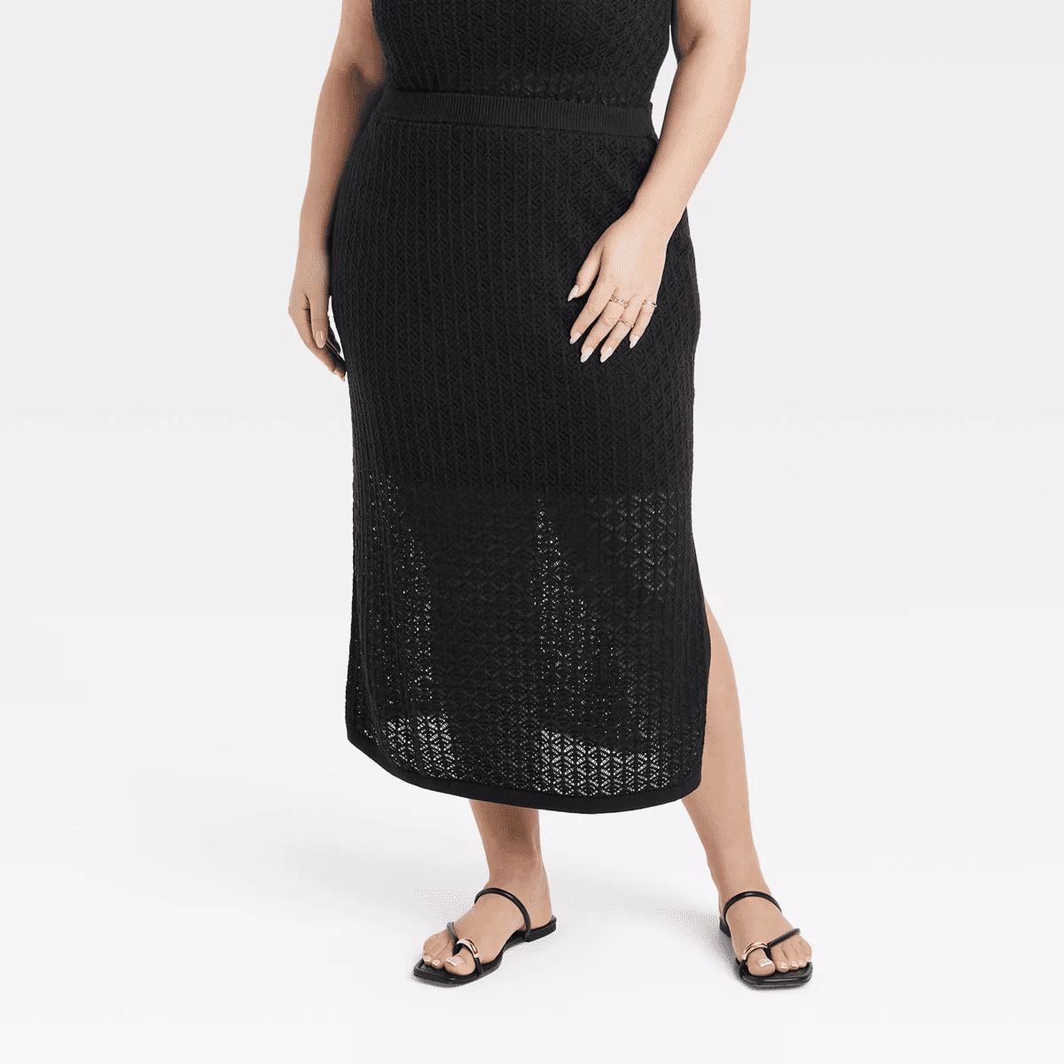 Frozen Chain and Cubic Zirconia Ring Set 3Pc - a New Day Gold - Image 3